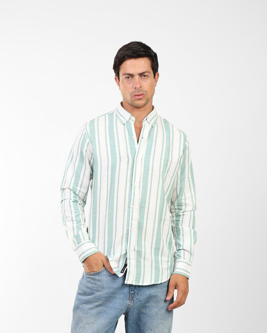 Coastal Linen-Blend Shirt For Men