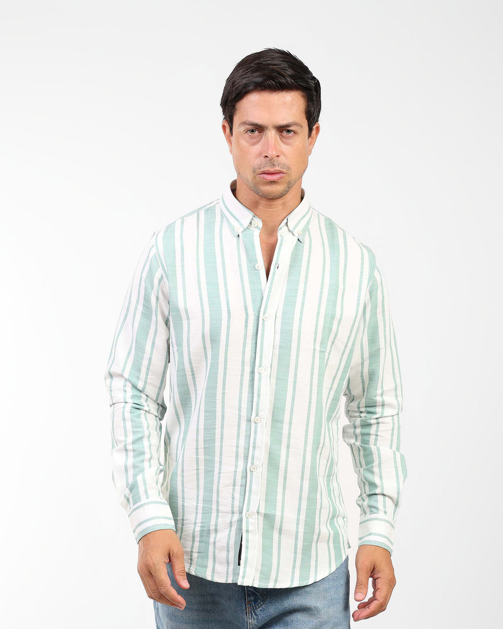 Coastal Linen-Blend Shirt For Men