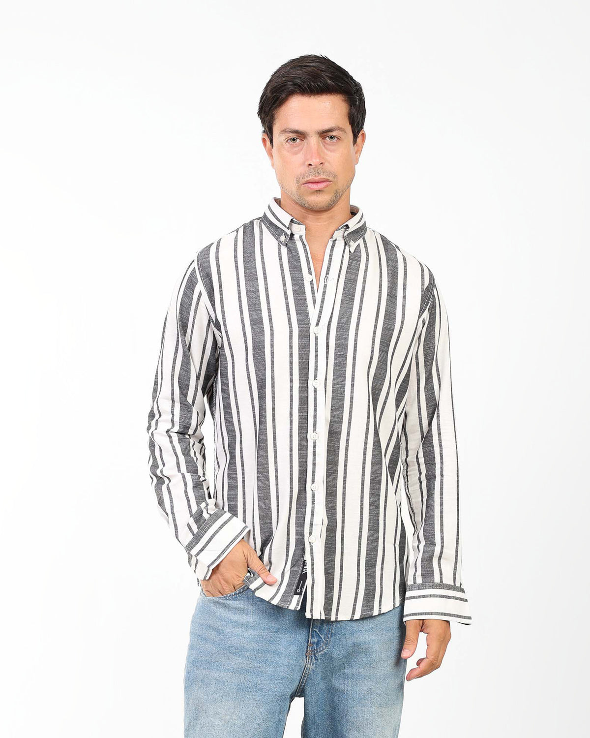 Coastal Linen-Blend Shirt For Men
