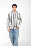 Coastal Linen-Blend Shirt For Men - Black