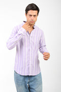 Urban Stripe Shirt - Purple