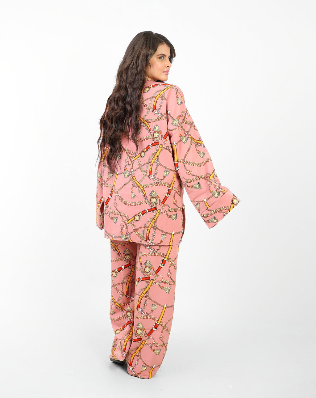 Rosaline Casual Suit for Women - Kimono Design with Pants