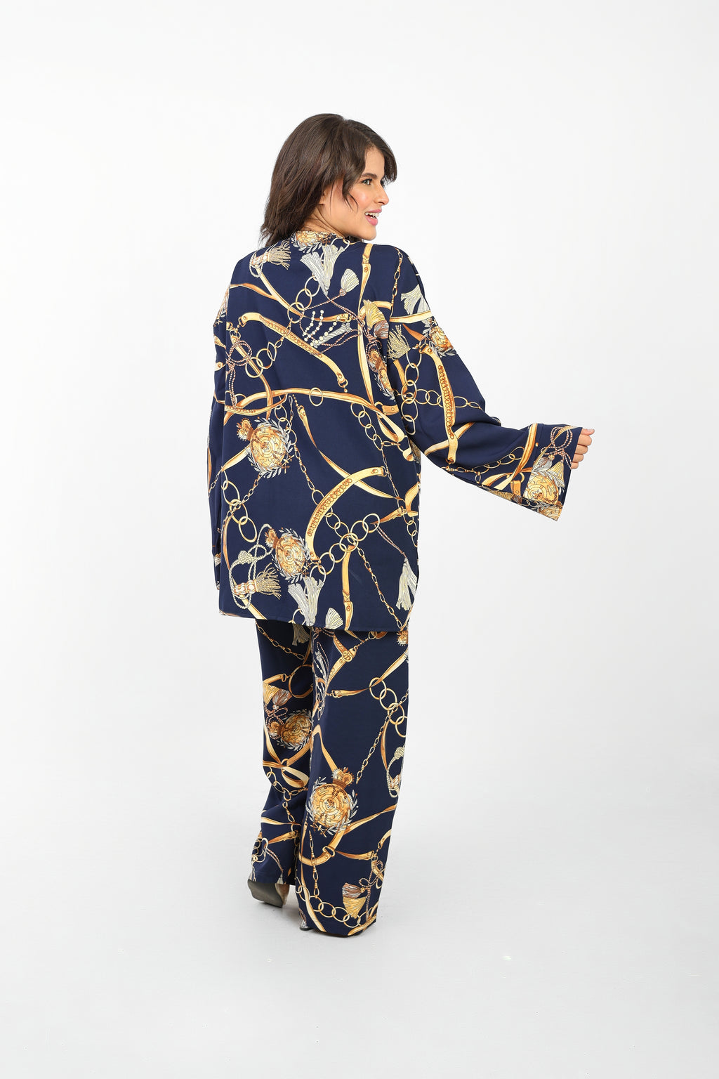 Rosaline Casual Suit for Women - Kimono Design with Pants