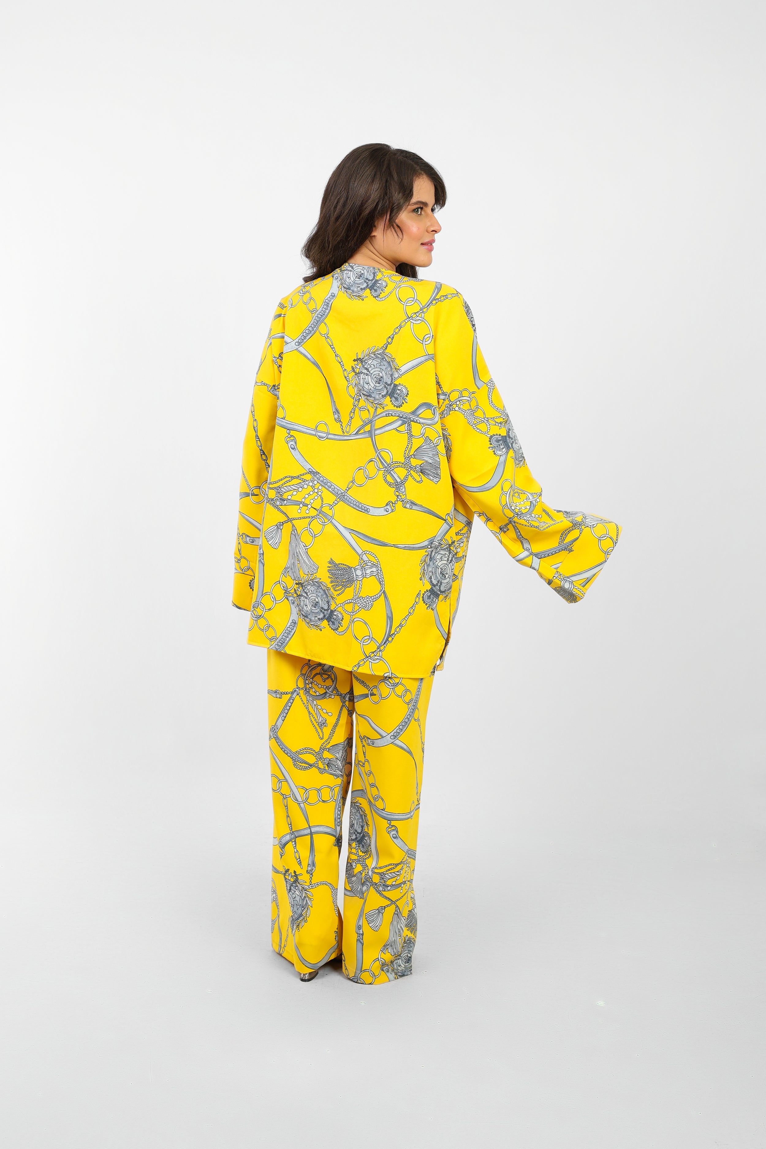 Rosaline Casual Suit for Women - Kimono Design with Pants