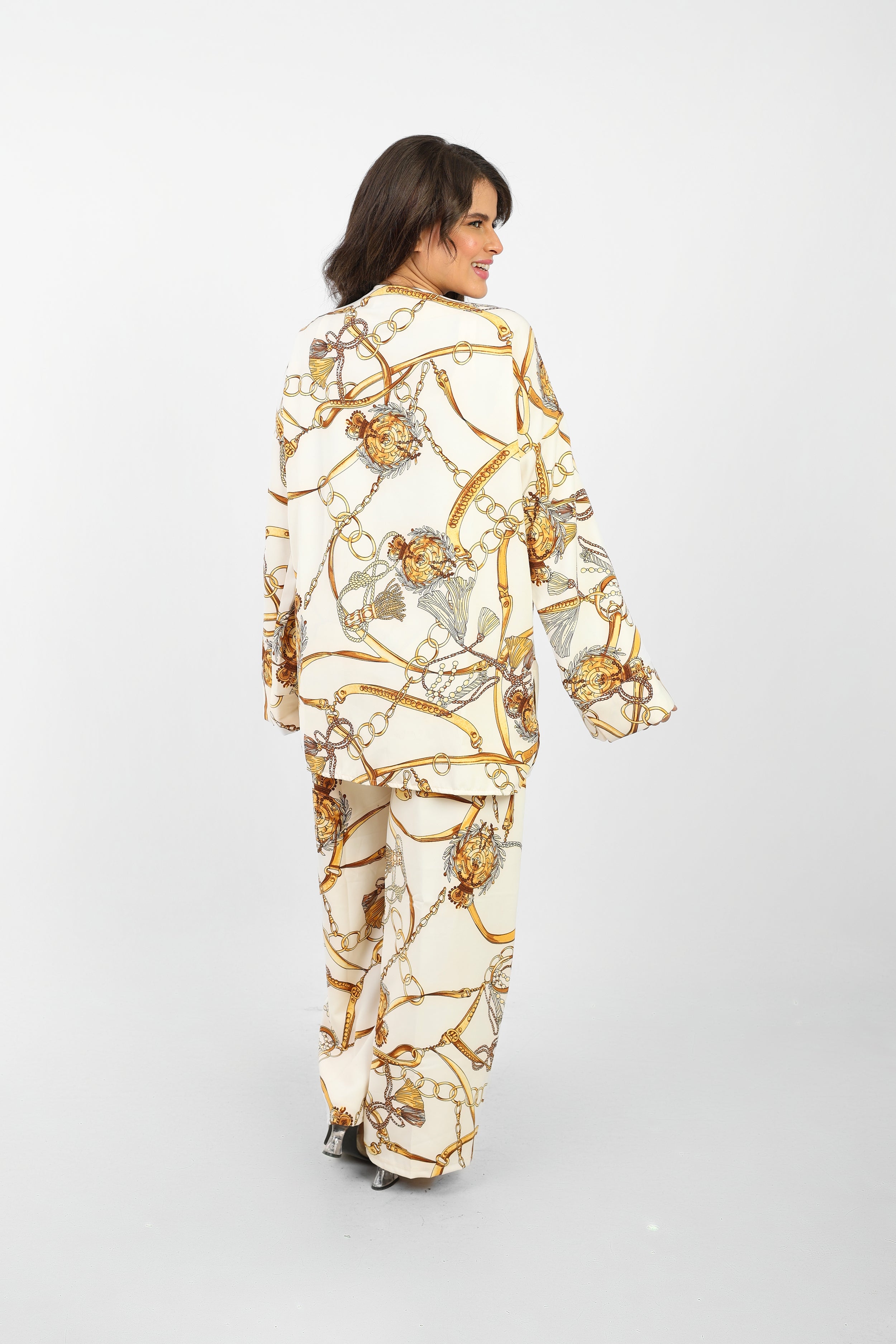 Rosaline Casual Suit for Women - Kimono Design with Pants