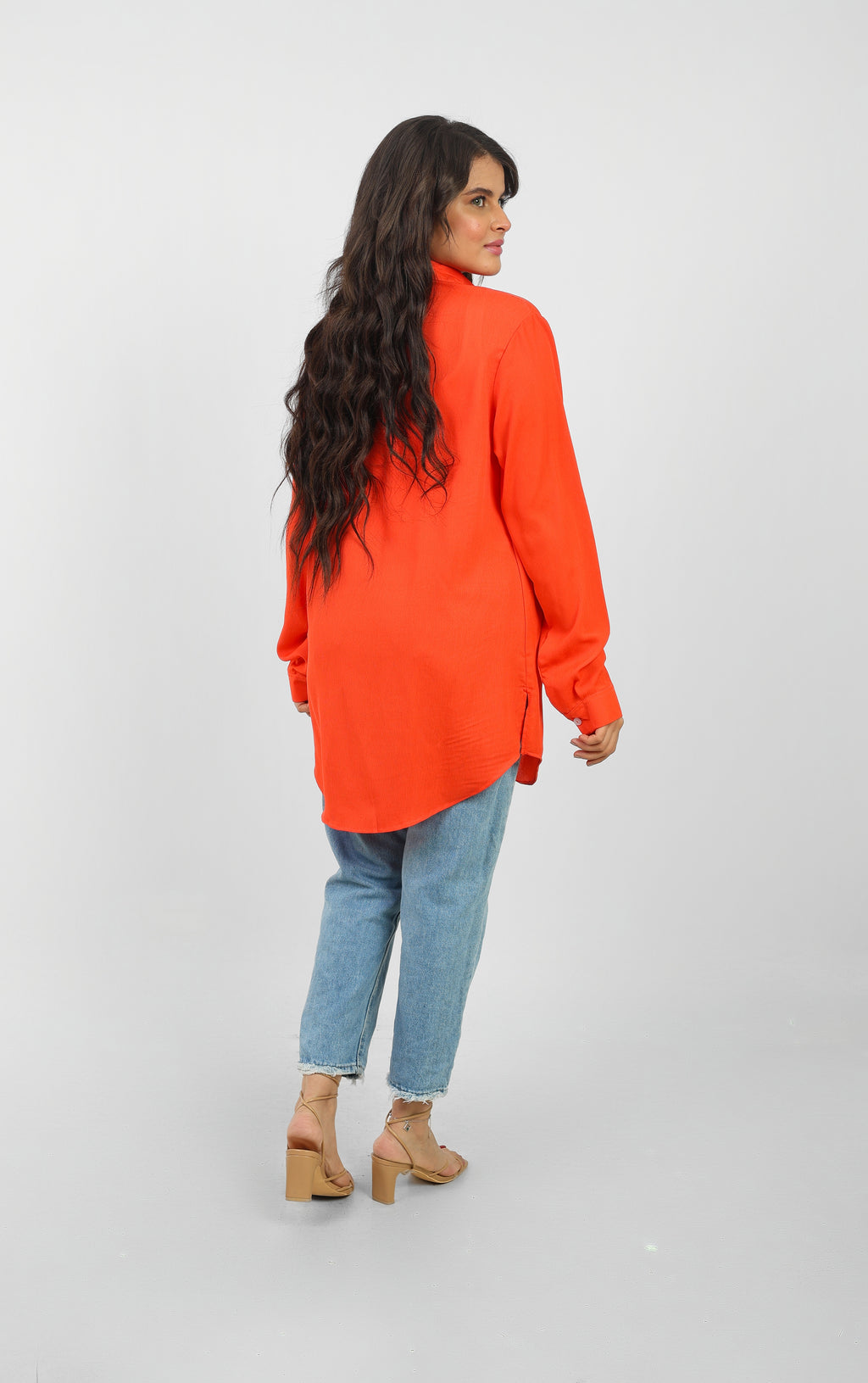 Loose-Fit Button-Down Shirt For Women