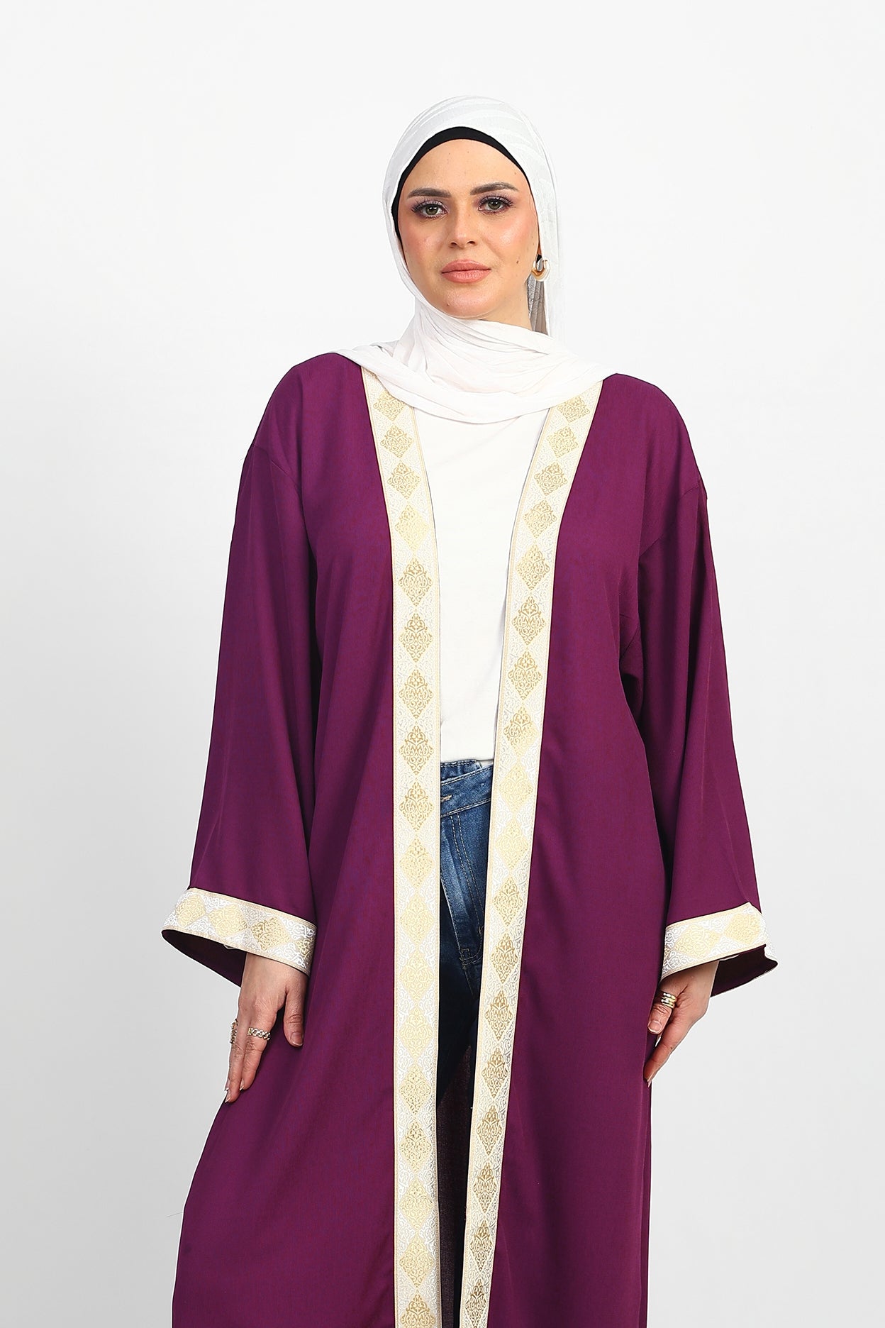 Ramadan Cardigan - Purple