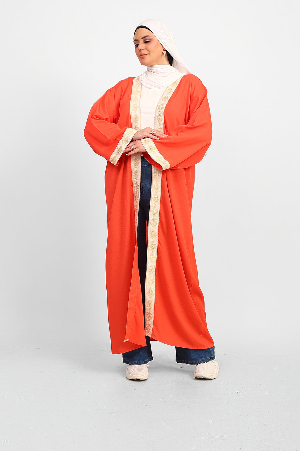 Ramadan Cardigan- Orange