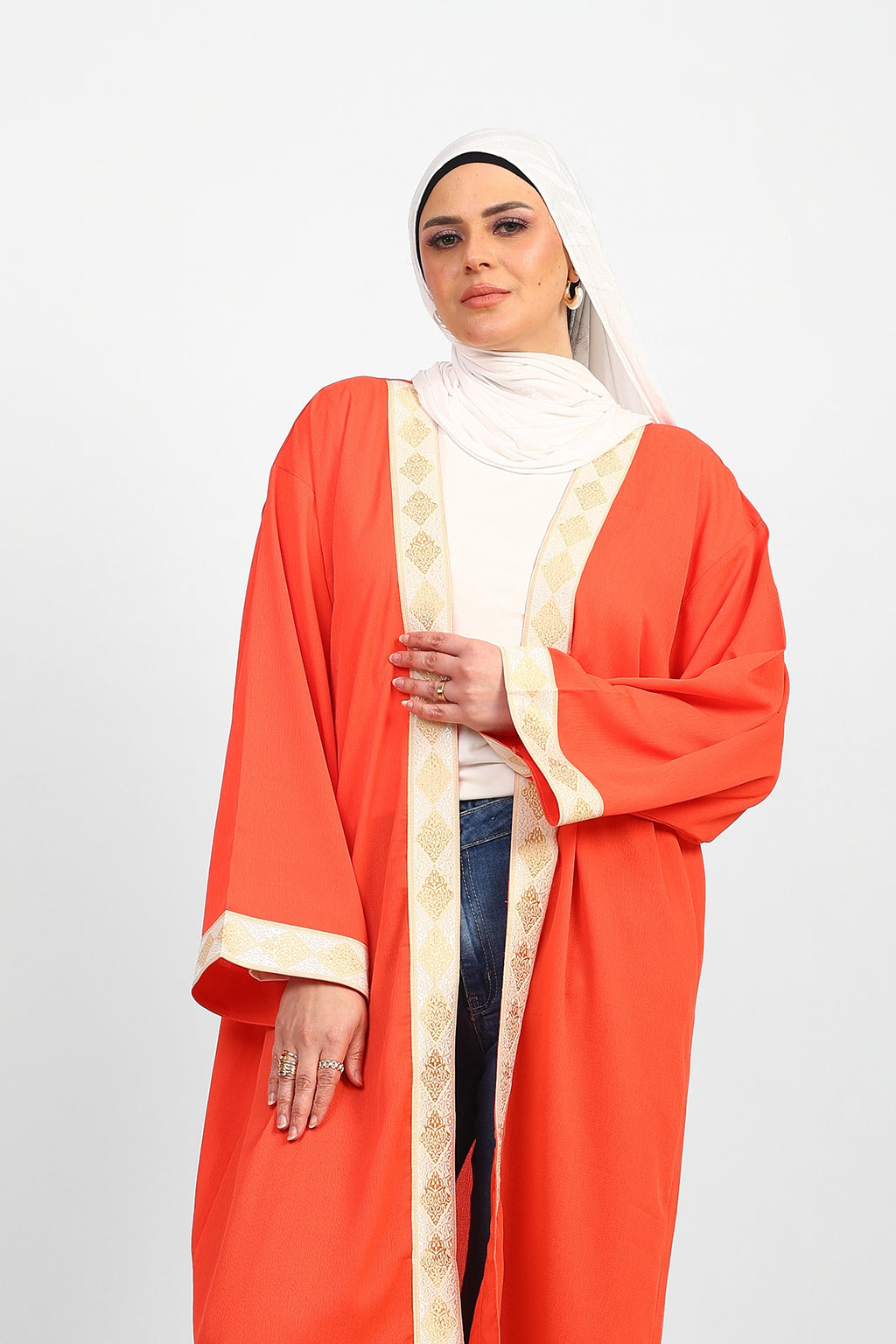Ramadan Cardigan- Orange