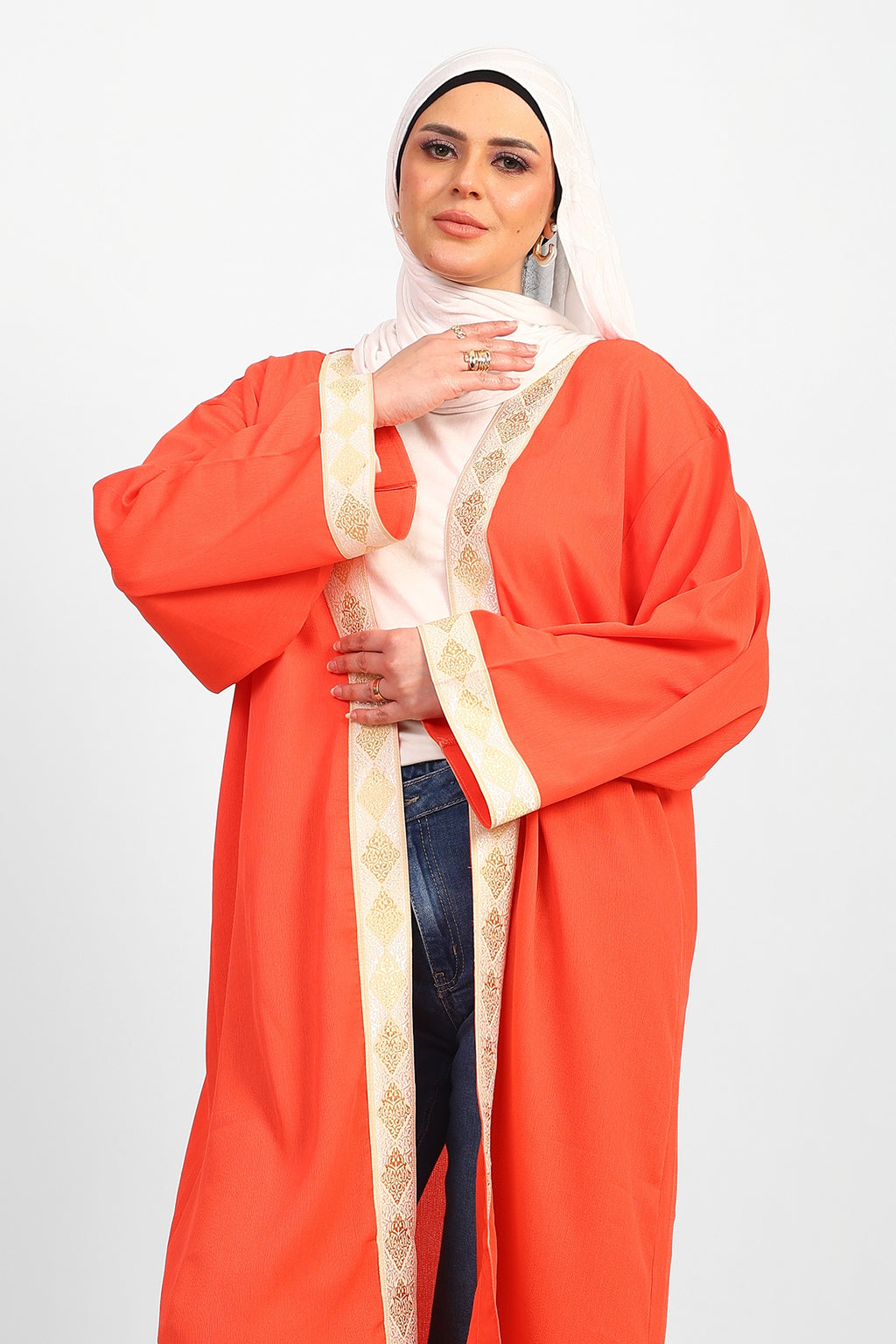 Ramadan Cardigan- Orange