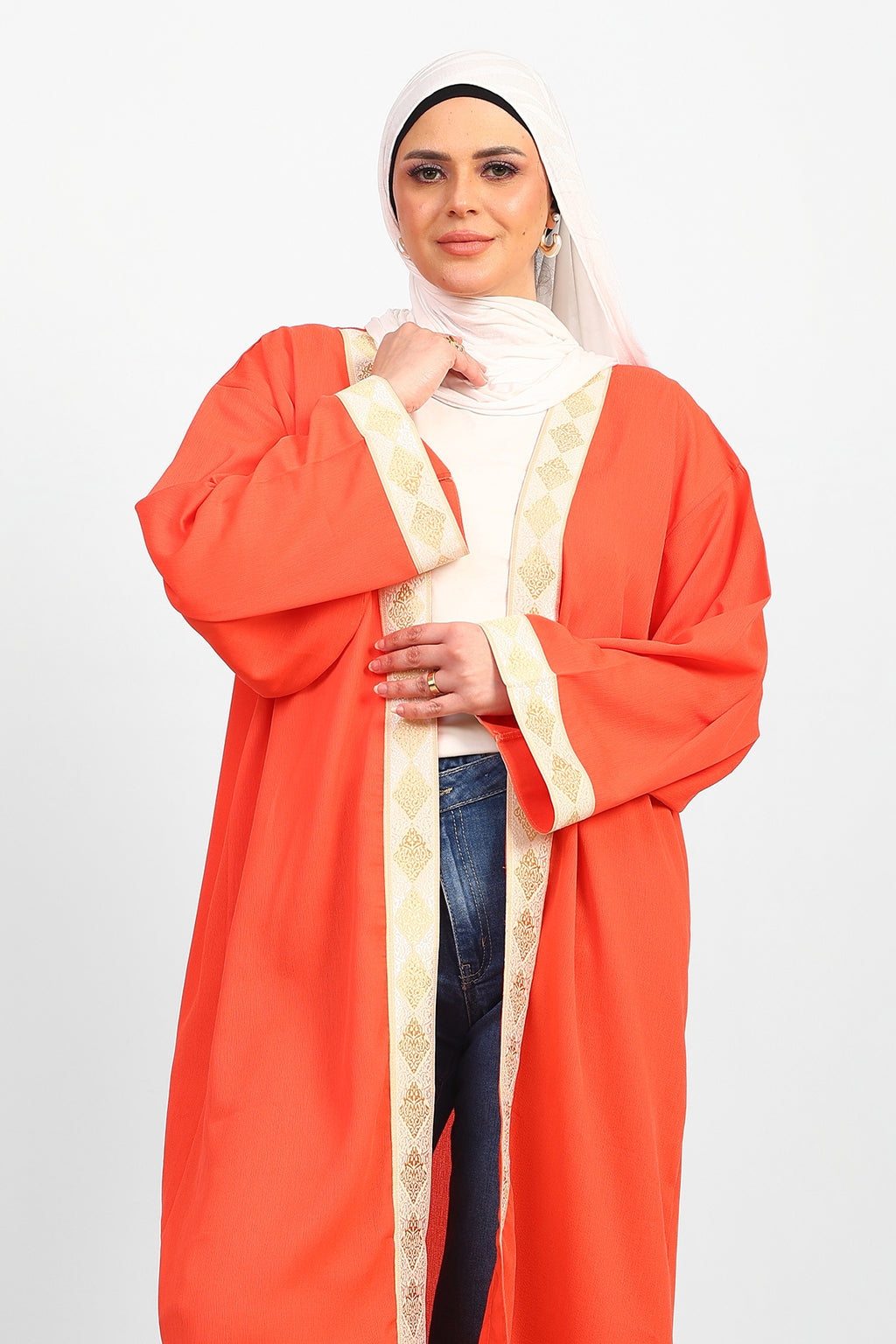 Ramadan Cardigan- Orange