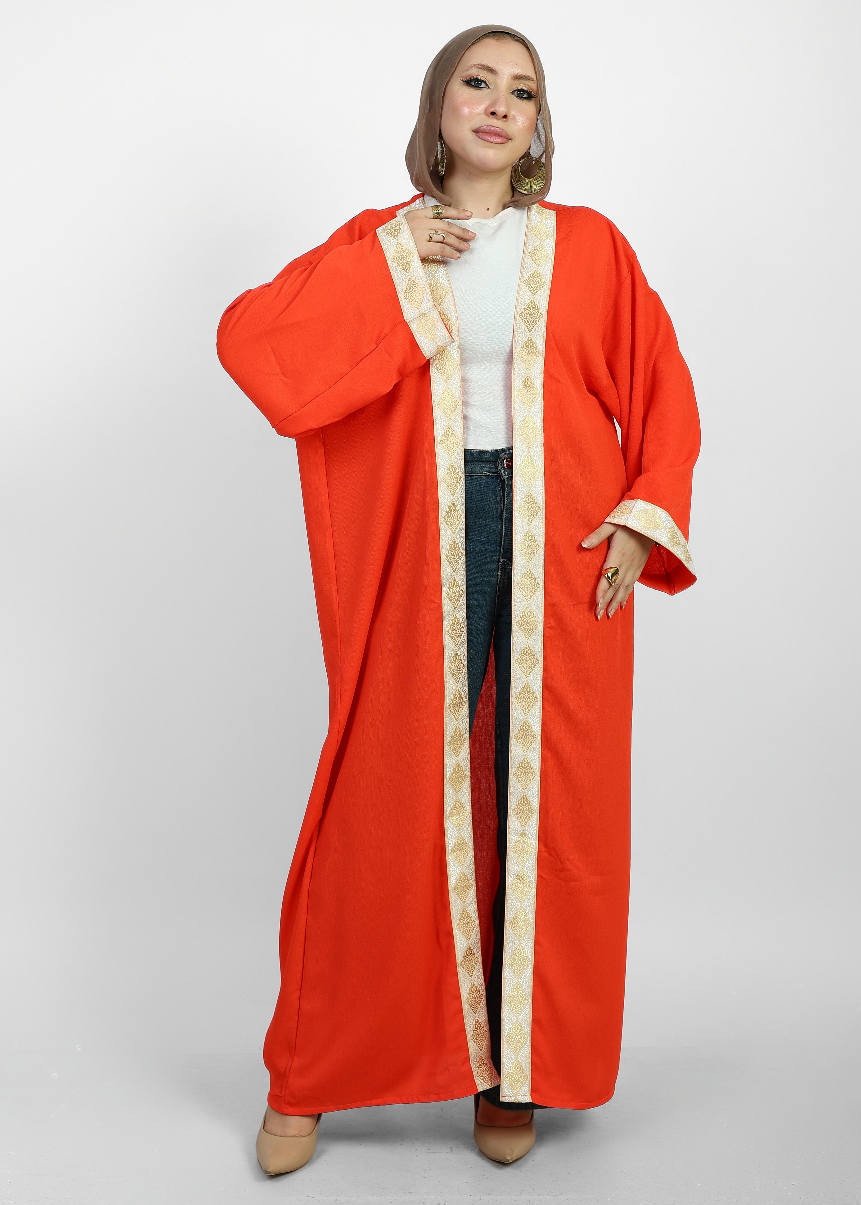 Ramadan Cardigan- Orange