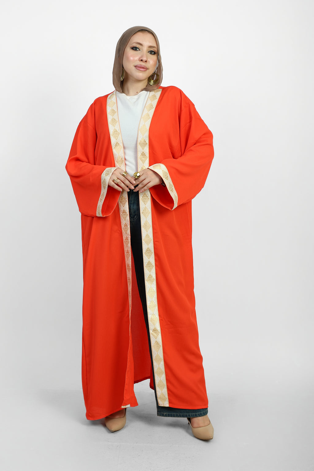 Ramadan Cardigan- Orange