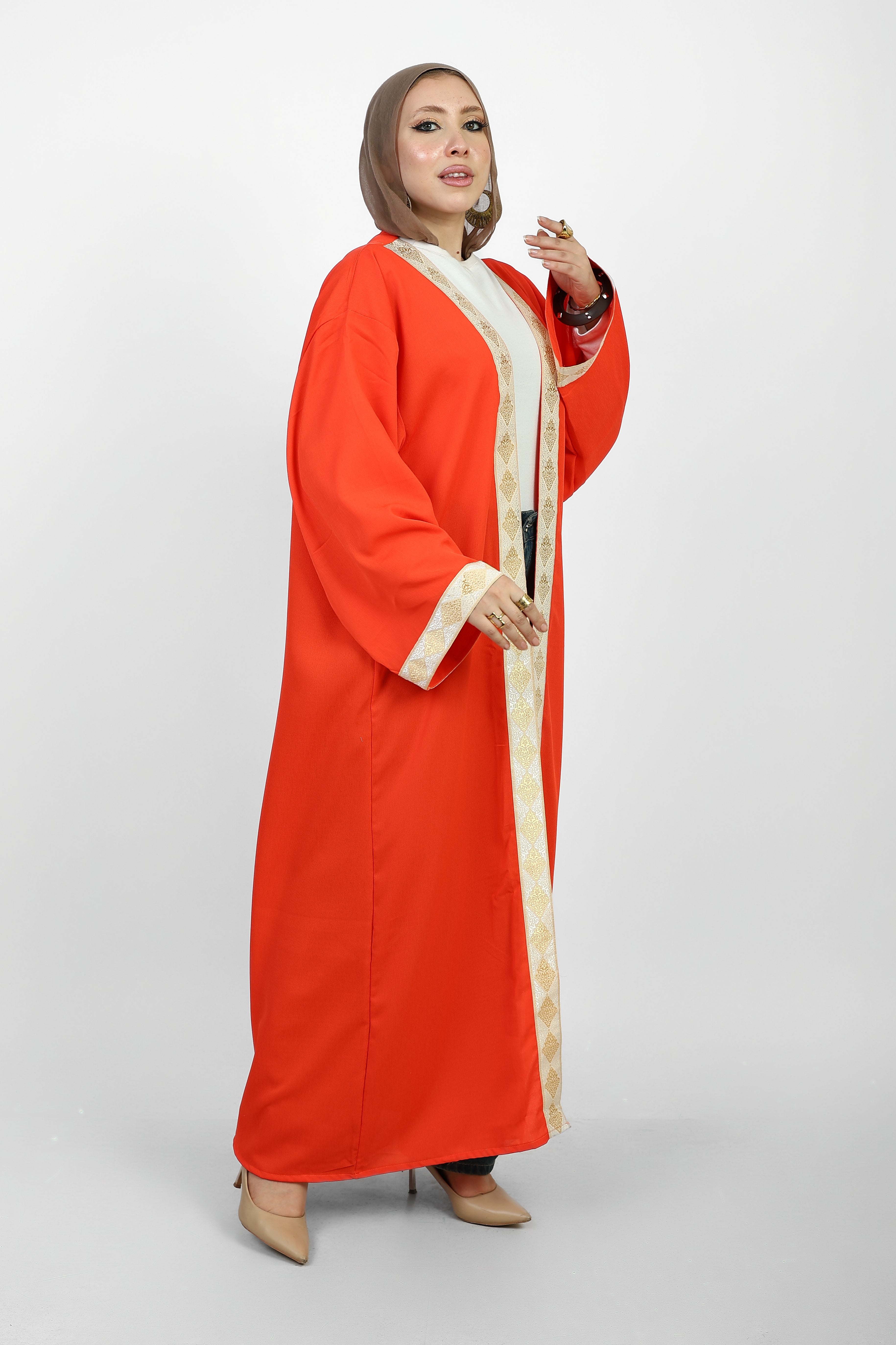 Ramadan Cardigan- Orange