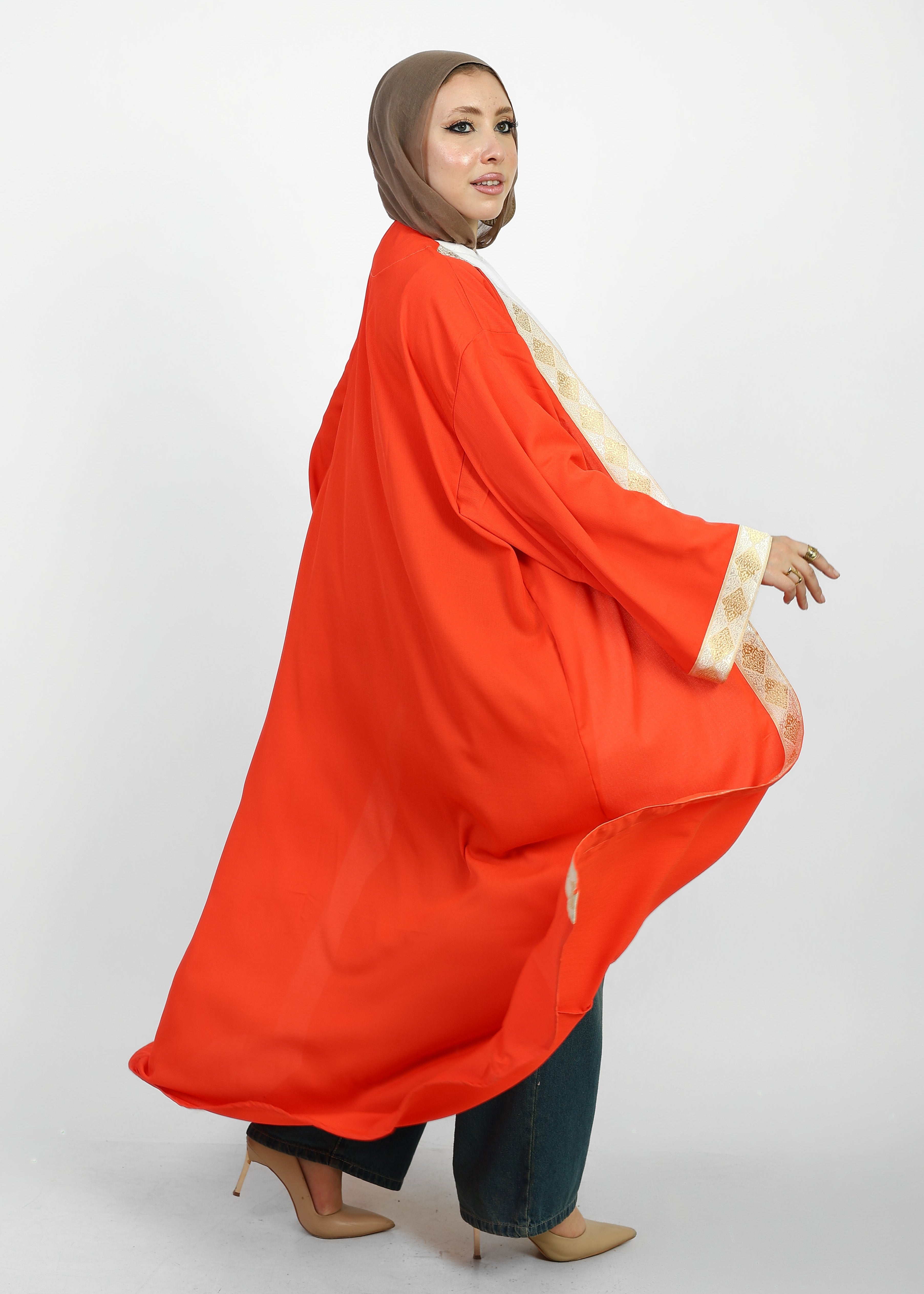 Ramadan Cardigan- Orange