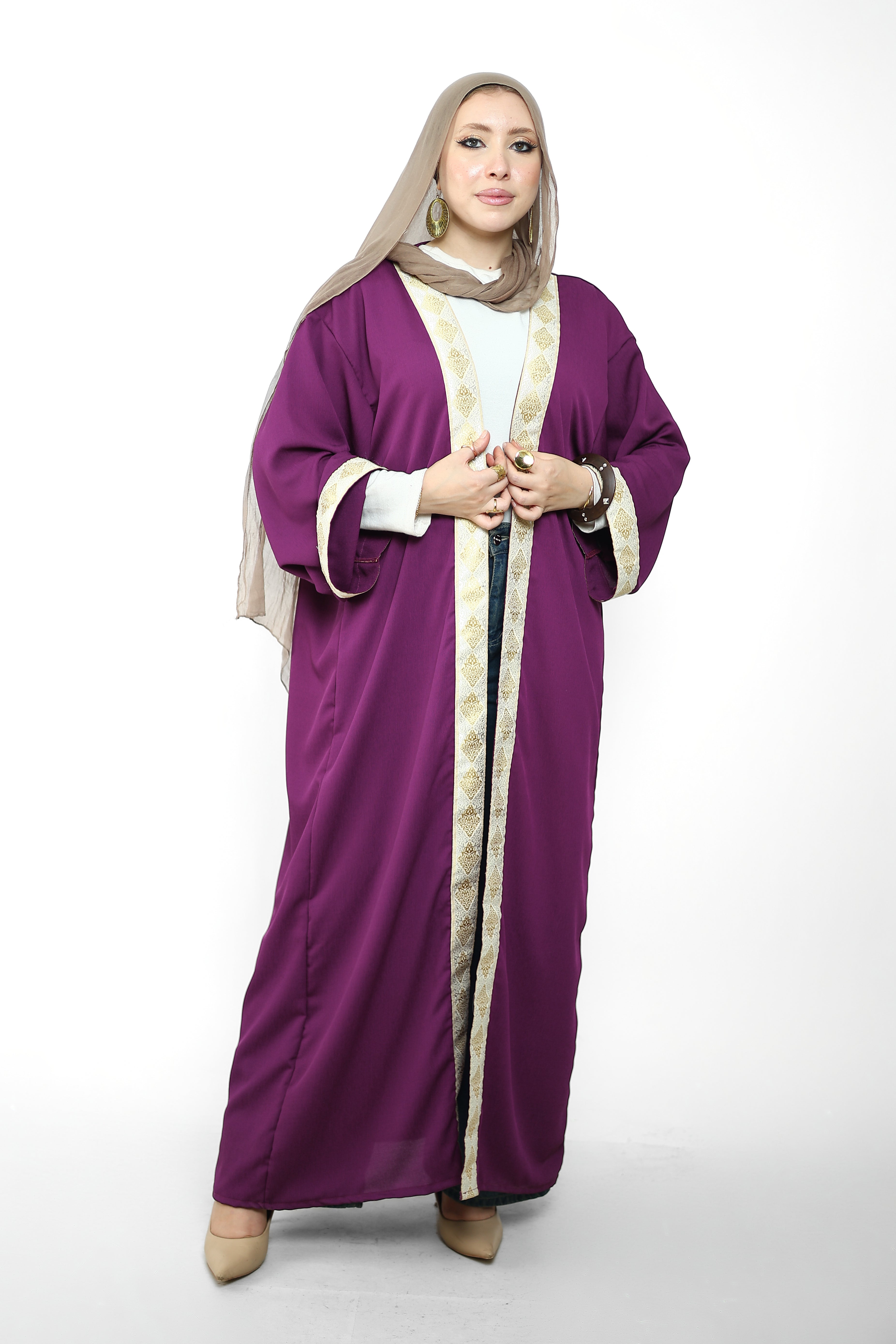 Ramadan Cardigan - Purple