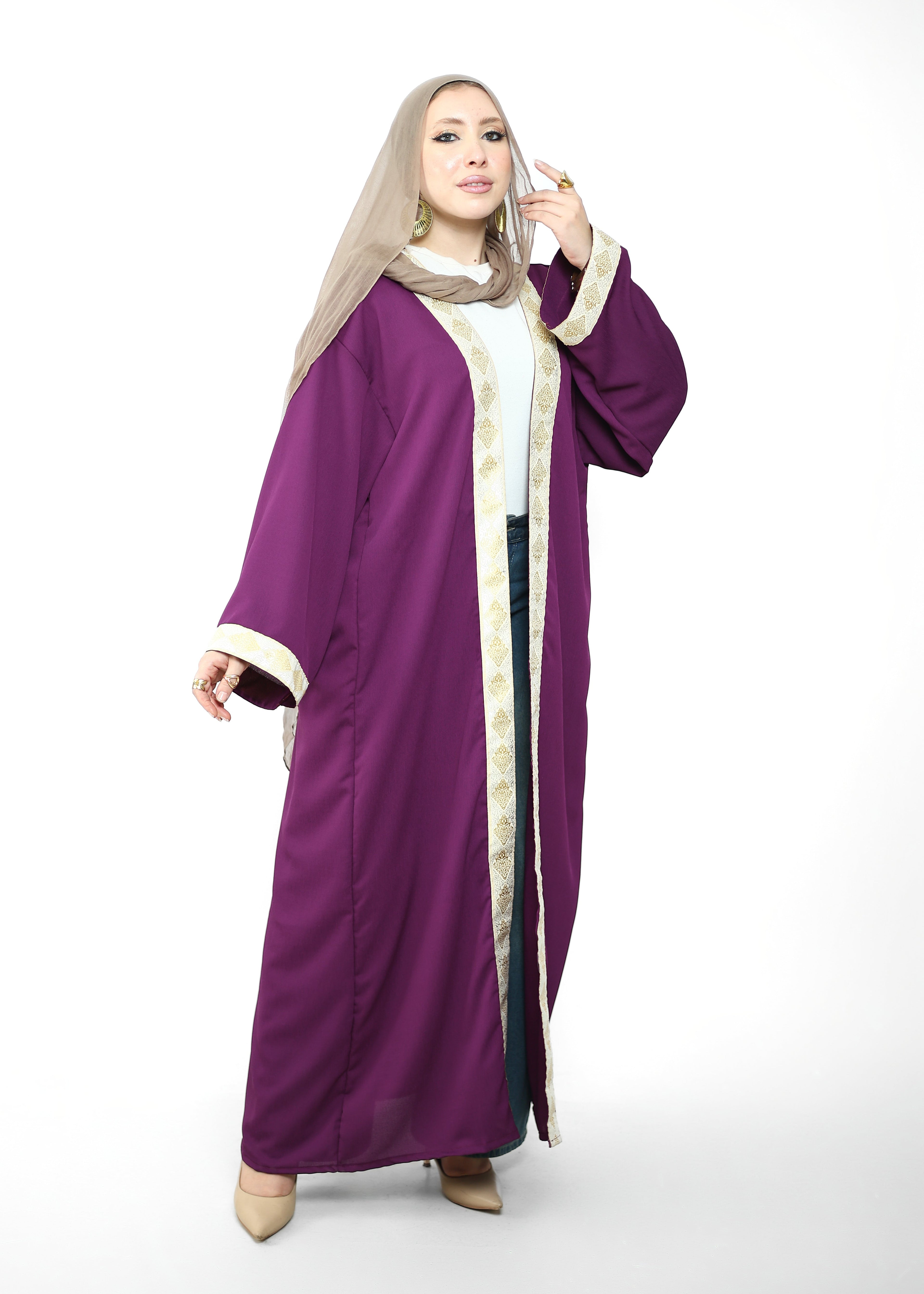 Ramadan Cardigan - Purple