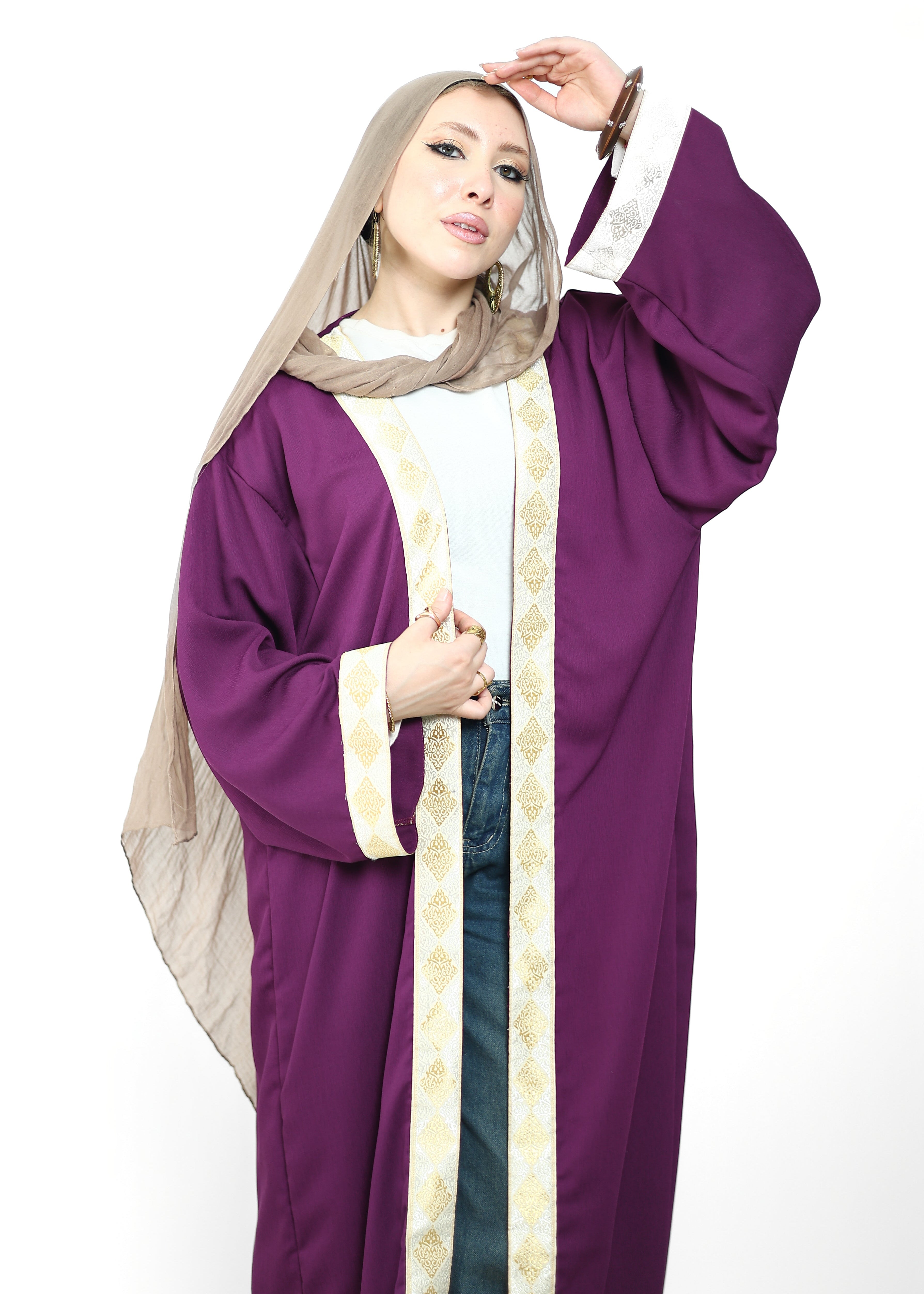 Ramadan Cardigan - Purple