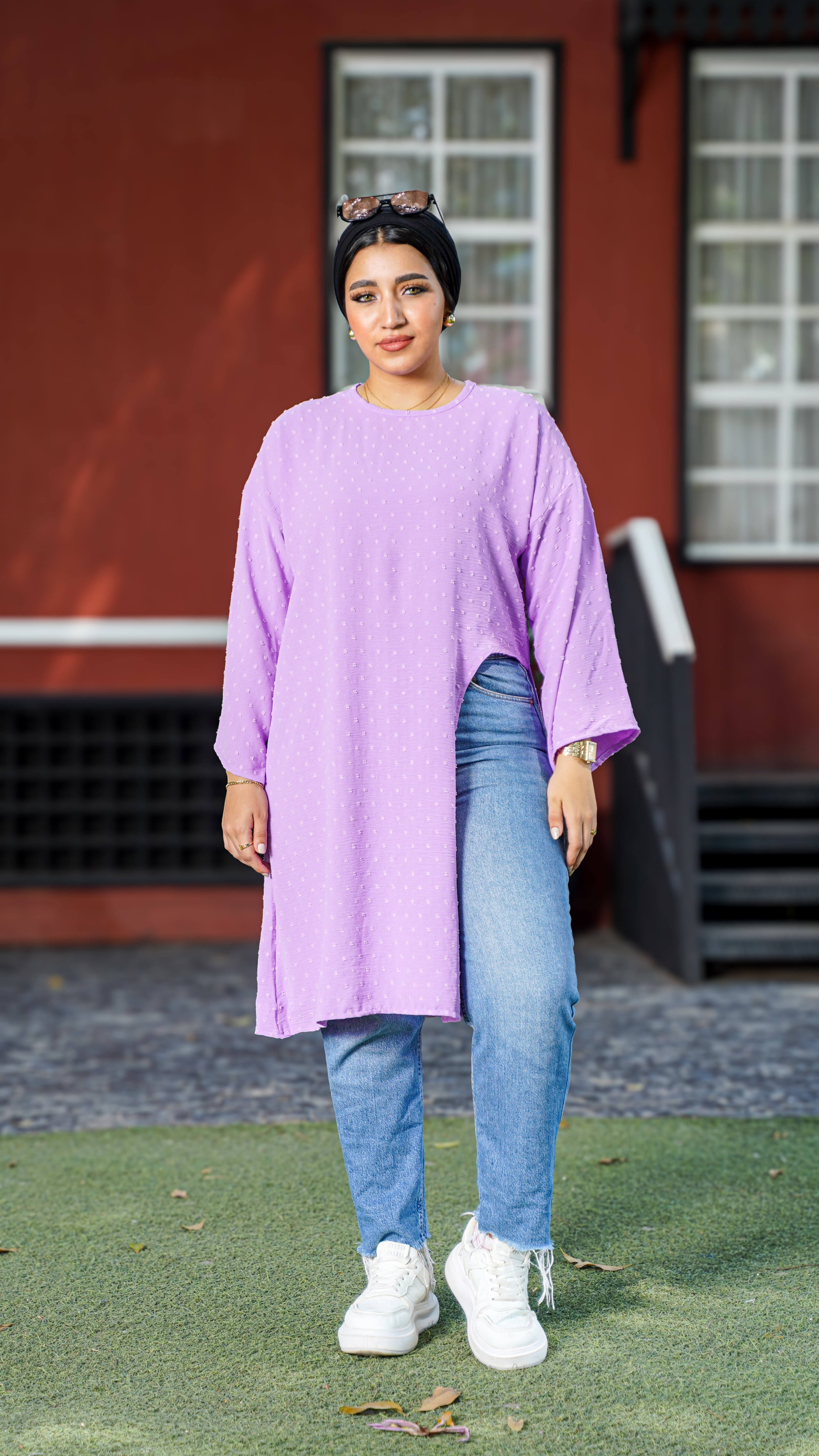 Lavender Dot Tunic