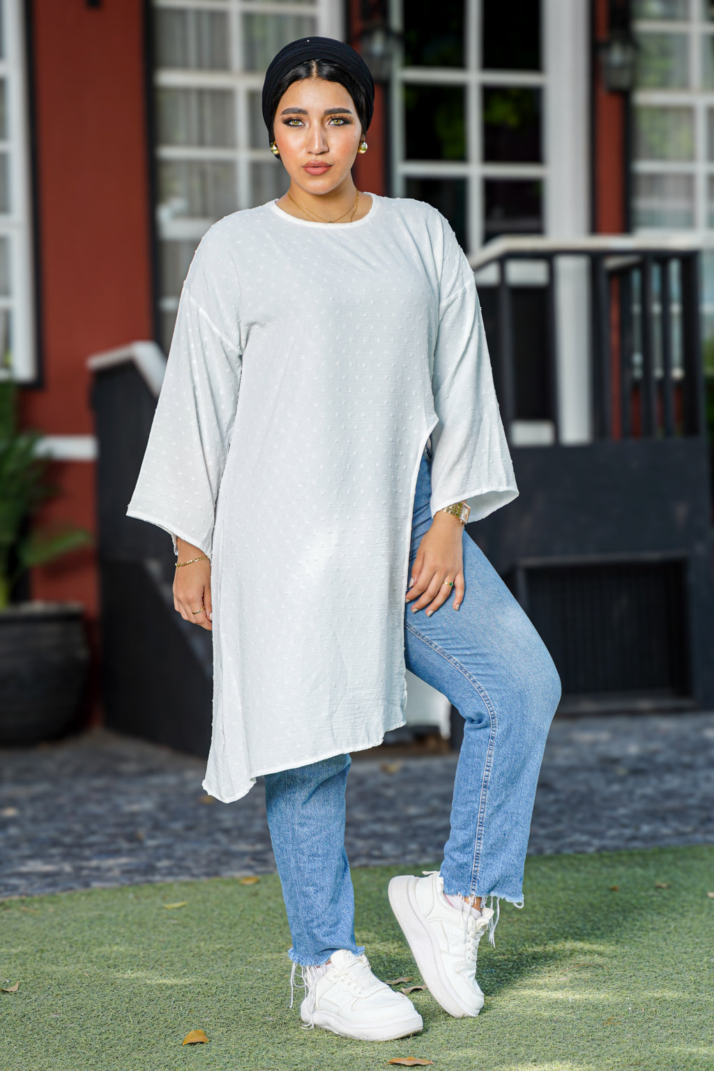 White Dot Tunic