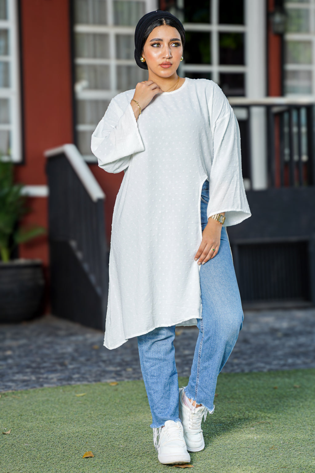 White Dot Tunic