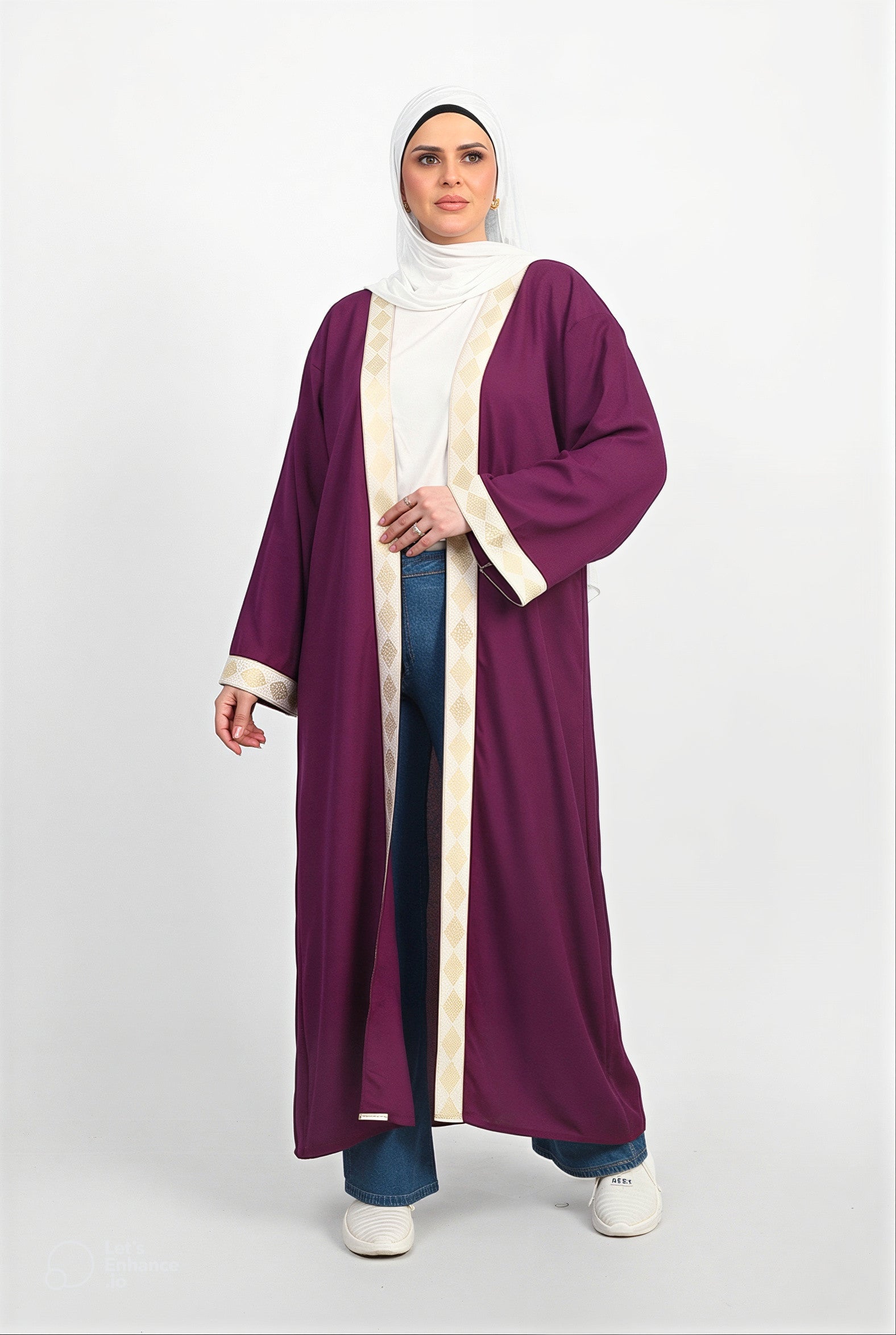 Ramadan Cardigan - Purple