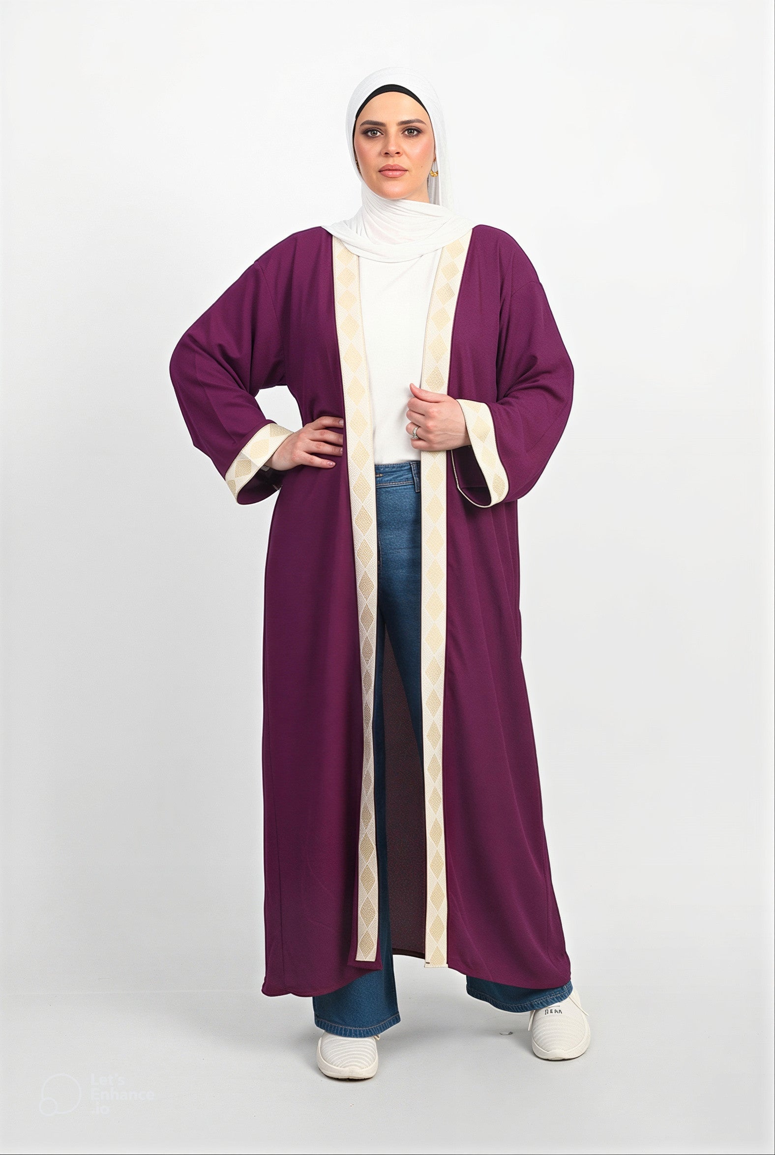 Ramadan Cardigan - Purple